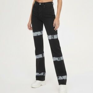 Reformation Cynthia High Rise Straight Tie Dye Jeans 29